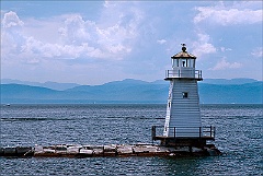 Burlington Breakwater Lighthouse in Vermont